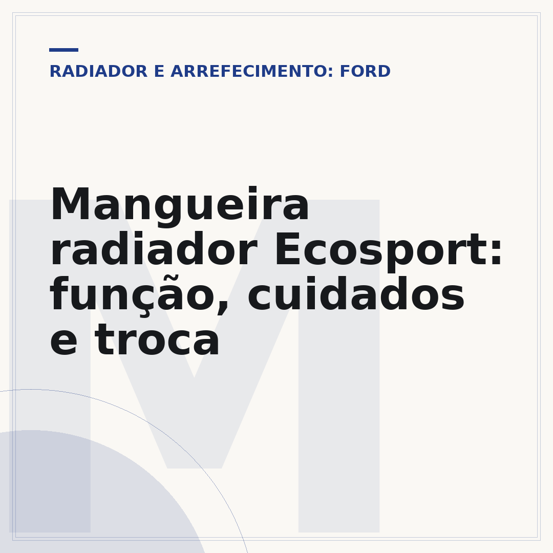 Mangueira radiador Ecosport: função, cuidados e troca