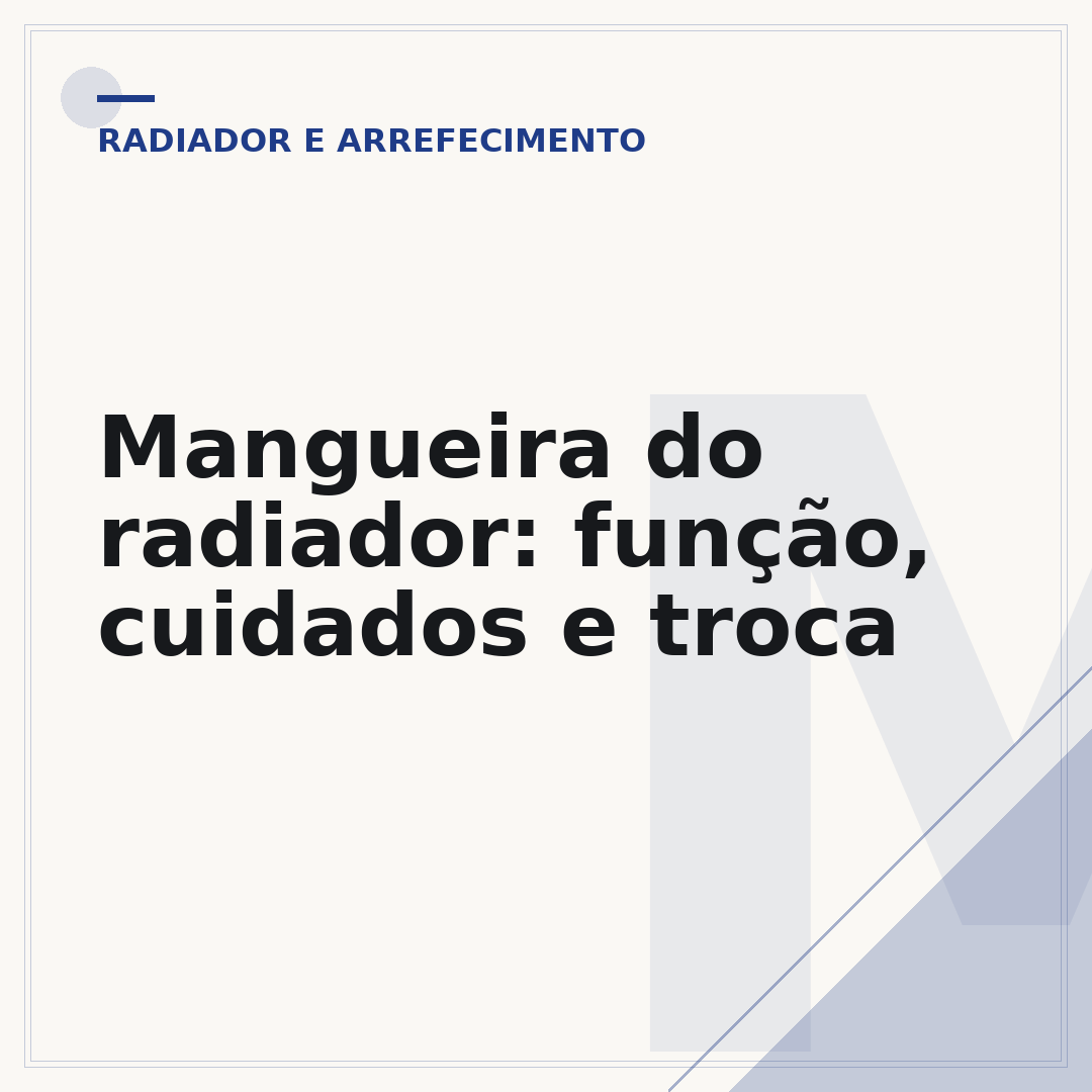 Mangueira do radiador: função, cuidados e troca