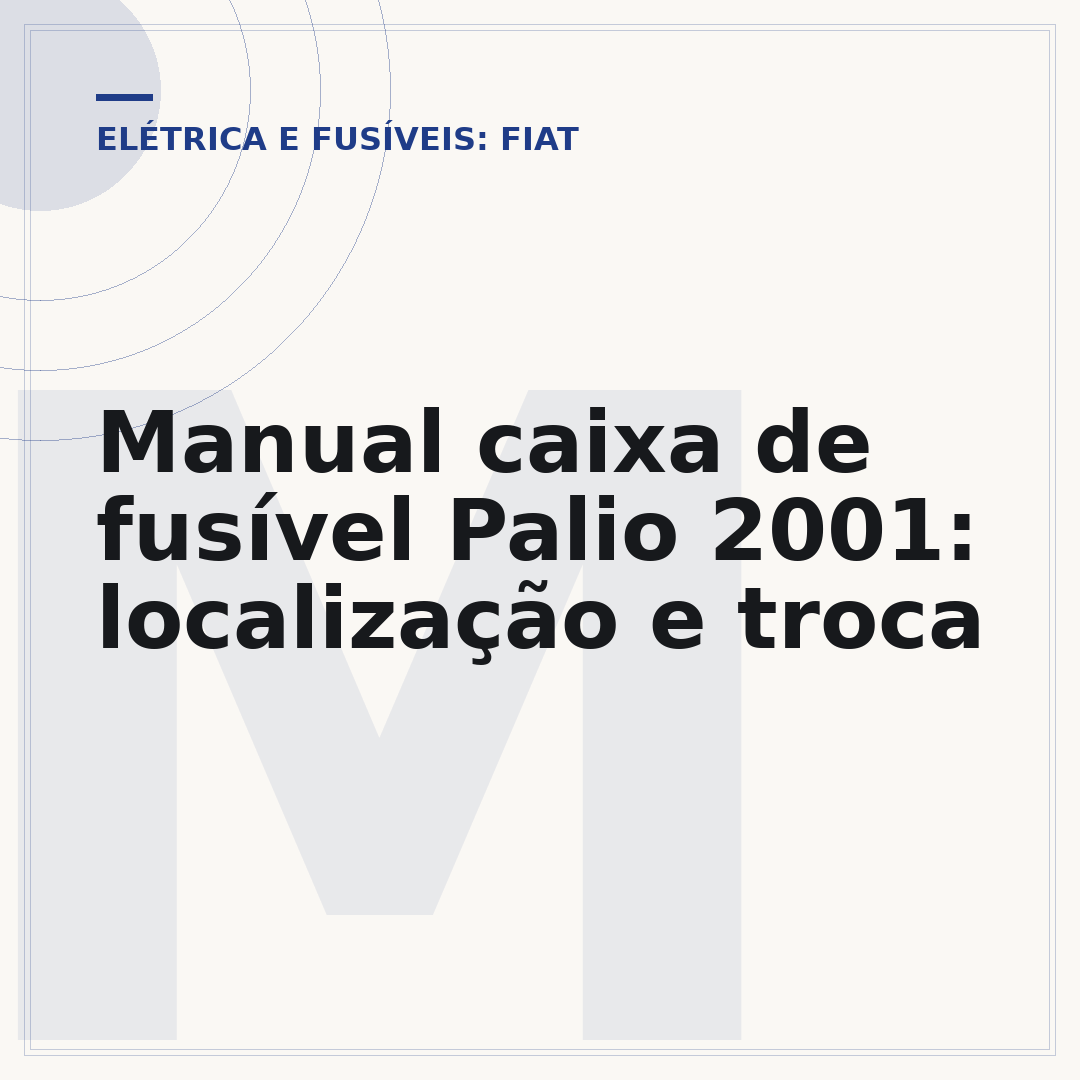 Manual caixa de fusível Palio 2001: localização e troca