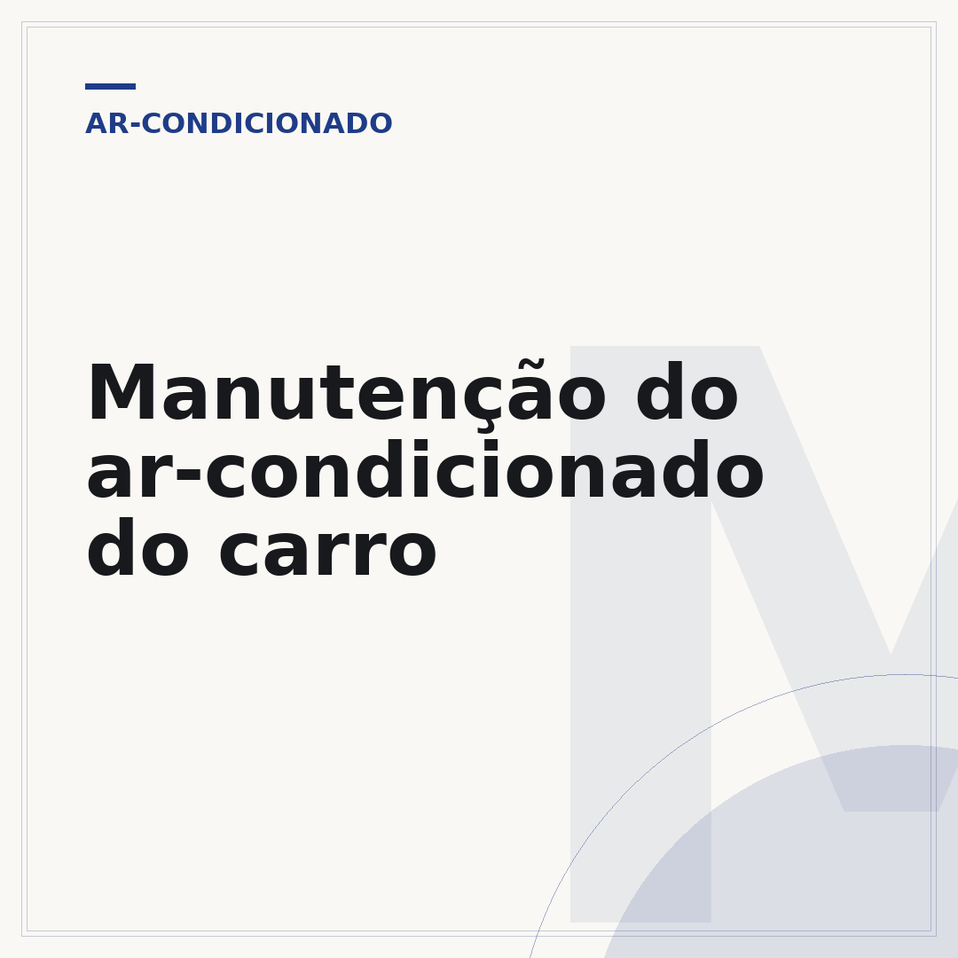 Manutenção do ar-condicionado do carro