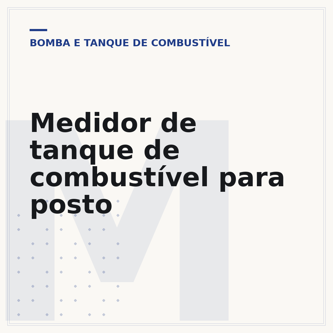 Medidor de tanque de combustível para posto