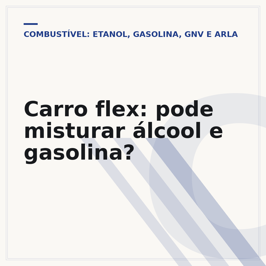 Carro flex: pode misturar álcool e gasolina?