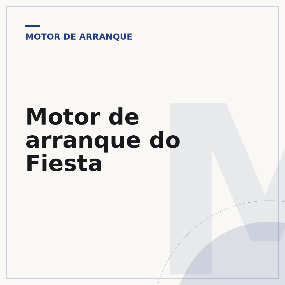 Motor de arranque do Fiesta