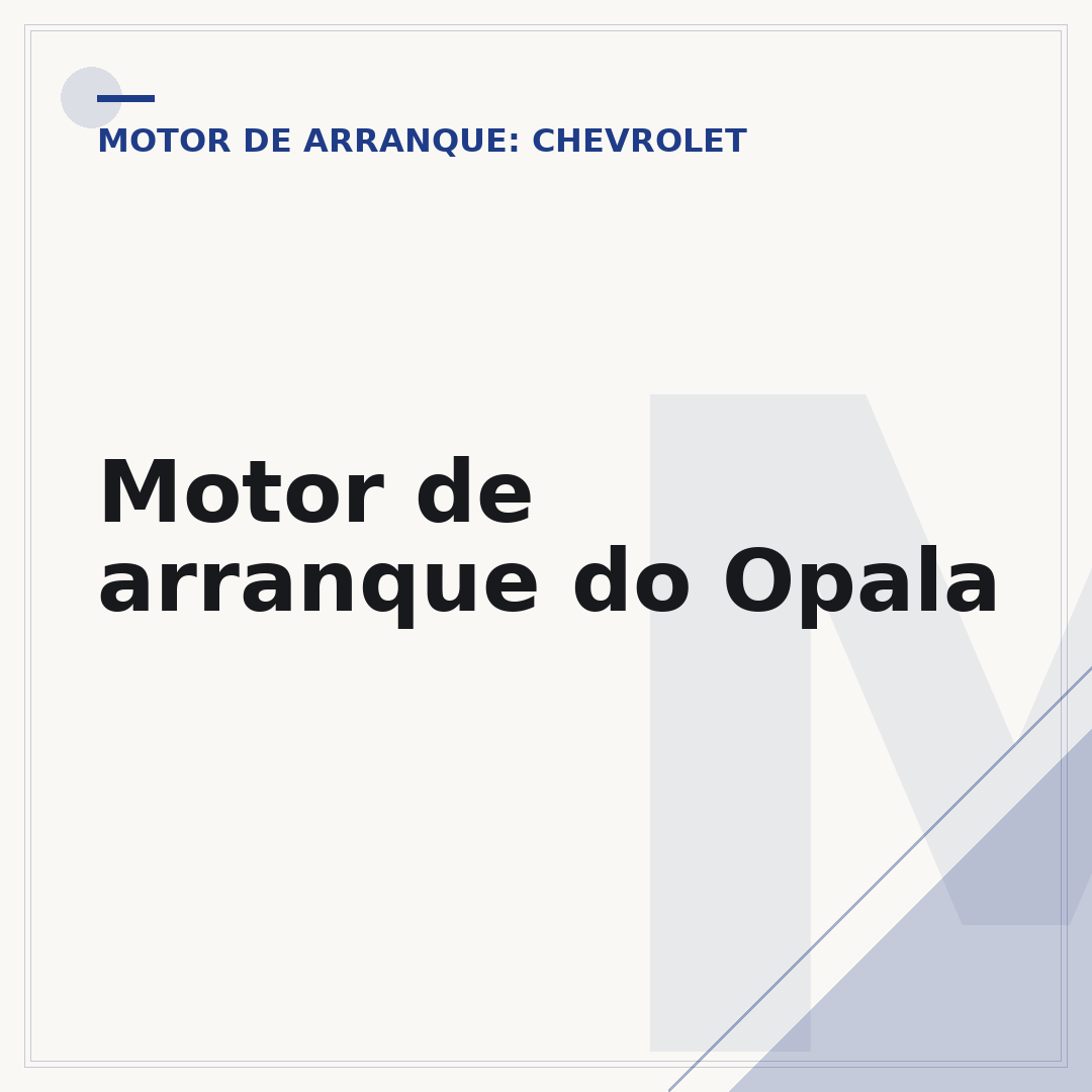 Motor de arranque do Opala
