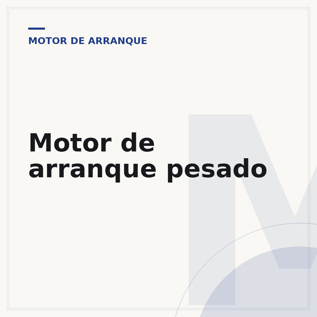 Motor de arranque pesado