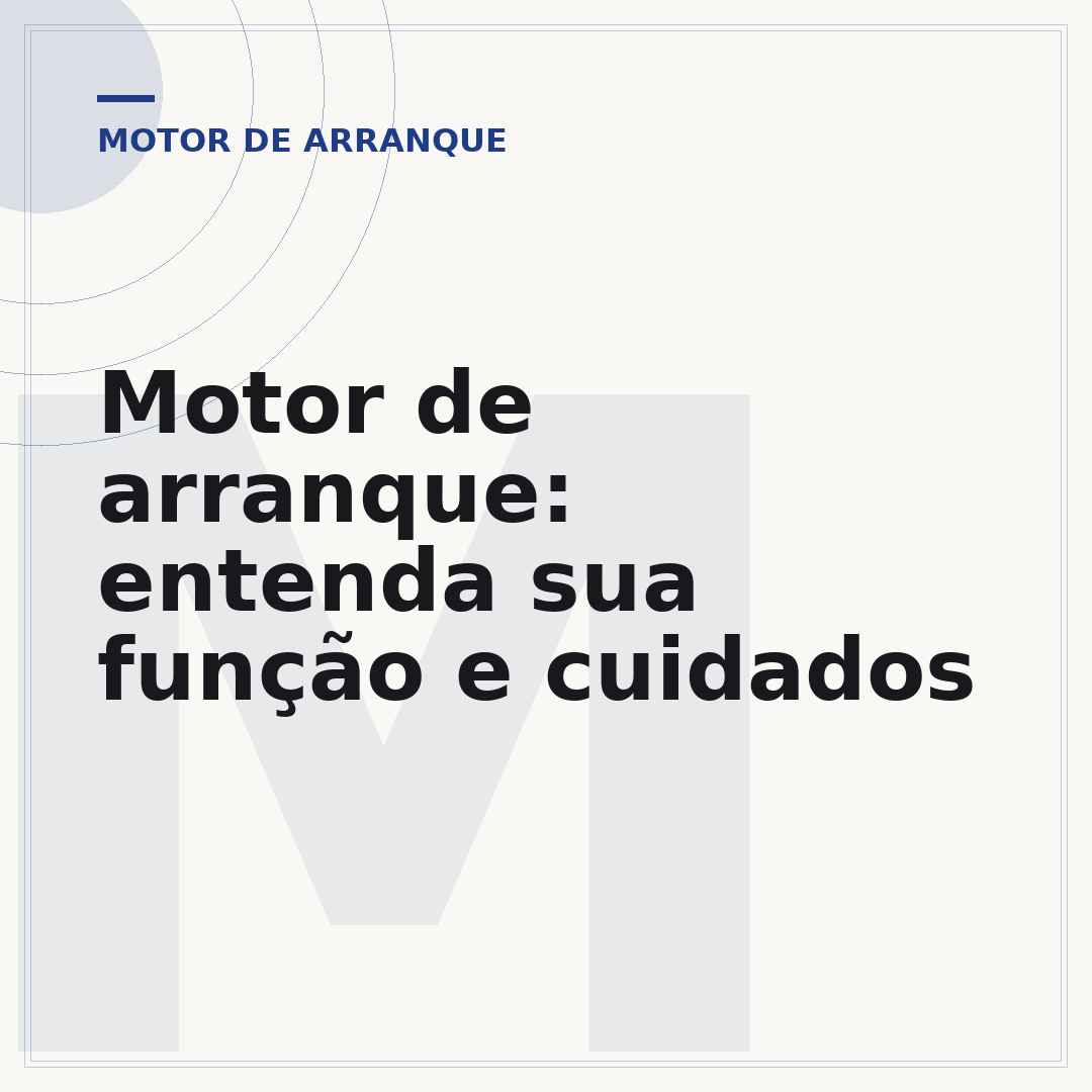 Motor de arranque: entenda sua função e cuidados