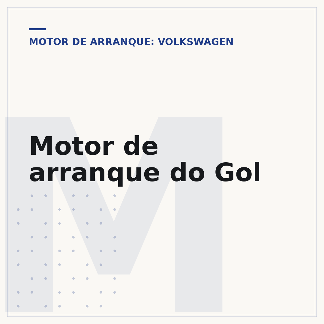 Motor de arranque do Gol
