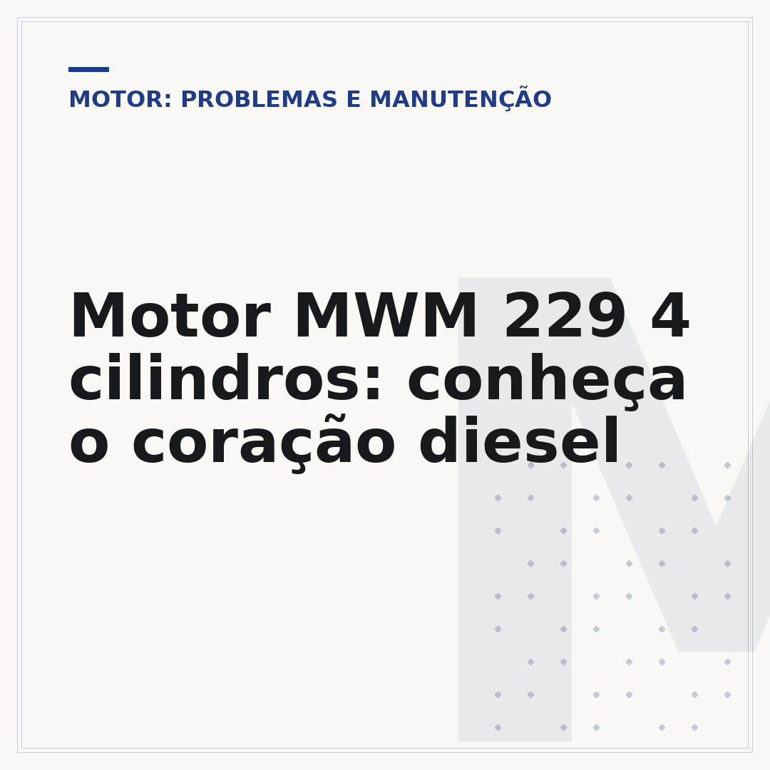 Motor MWM 229 4 cilindros: conheça o coração diesel