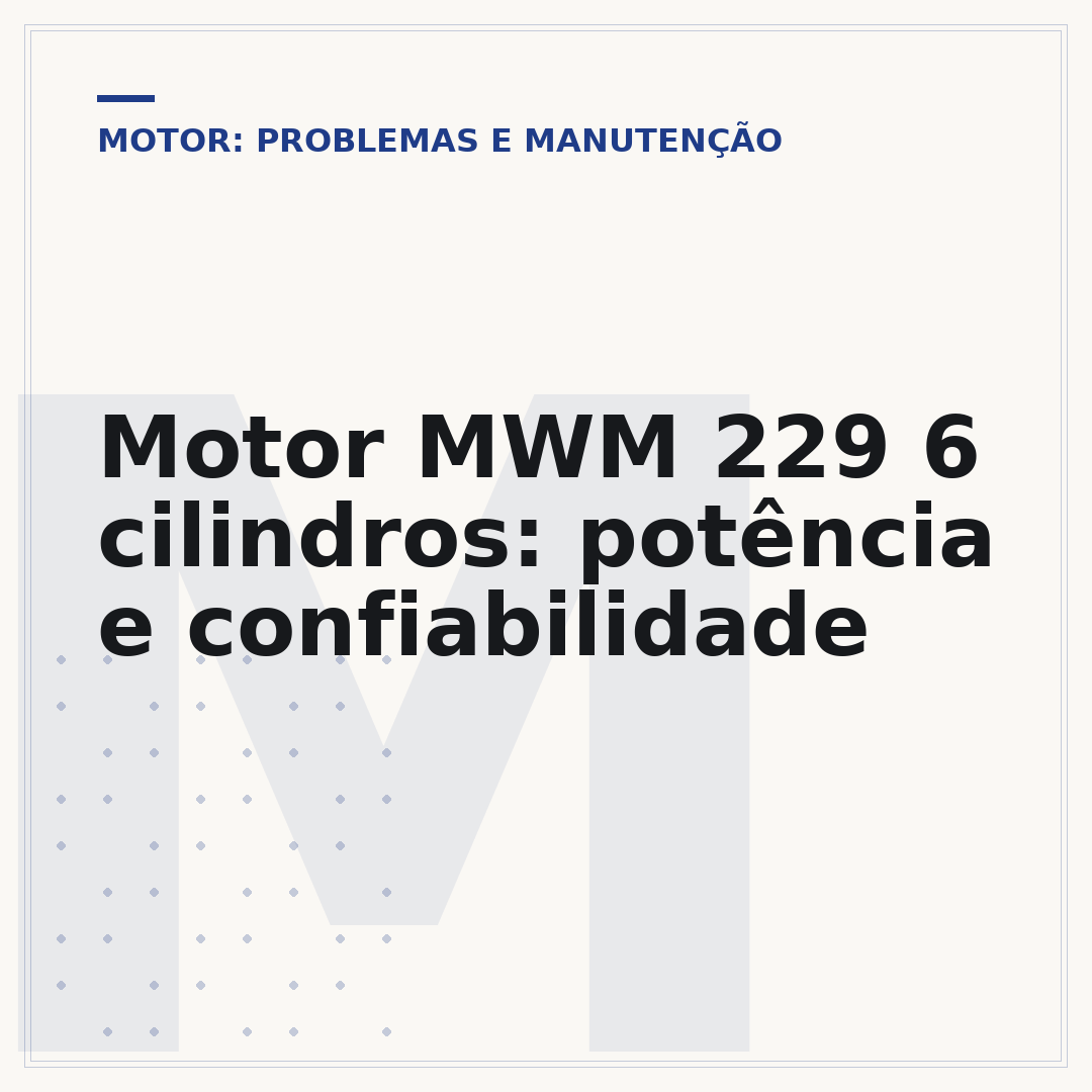 Motor MWM 229 6 cilindros: potência e confiabilidade