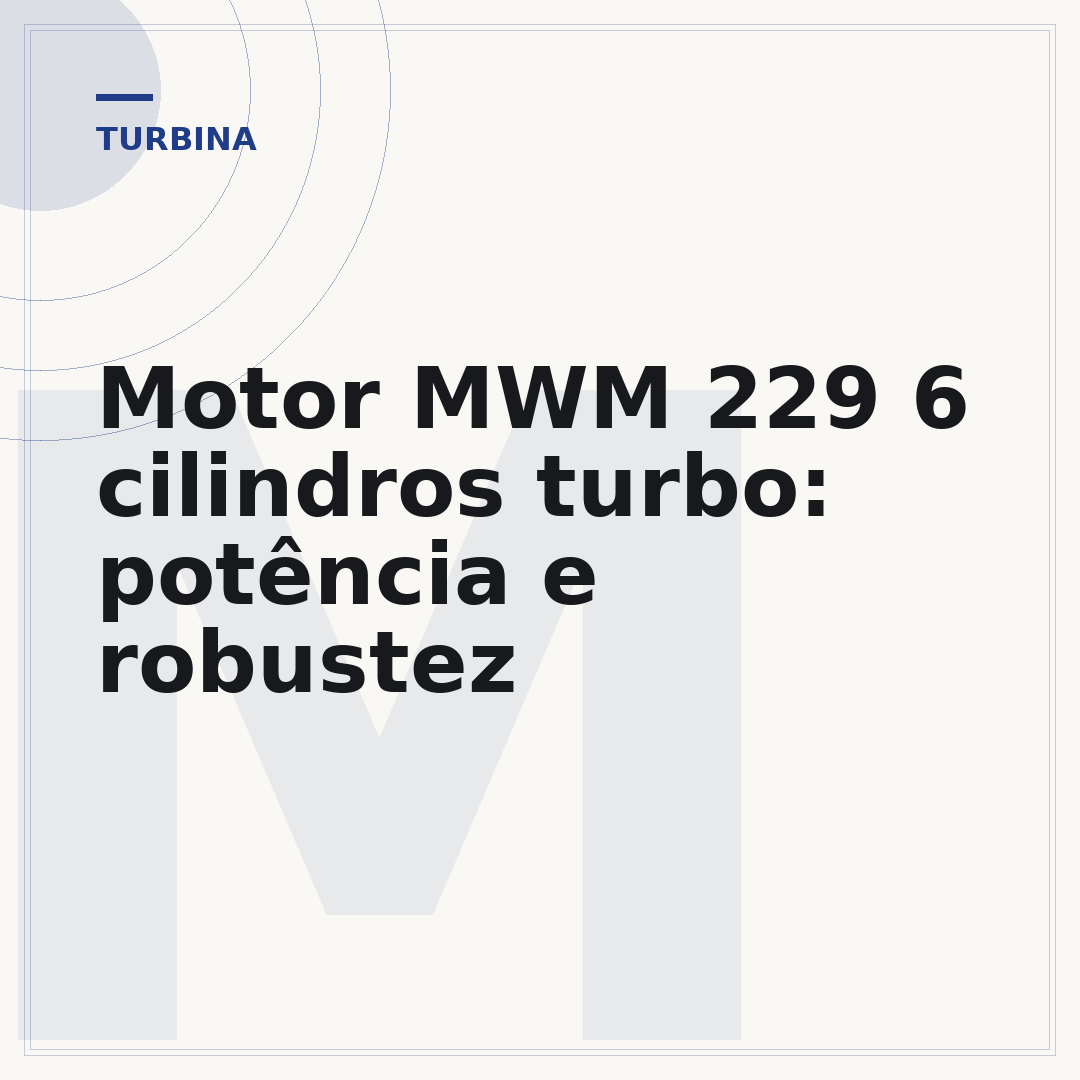 Motor MWM 229 6 cilindros turbo: potência e robustez