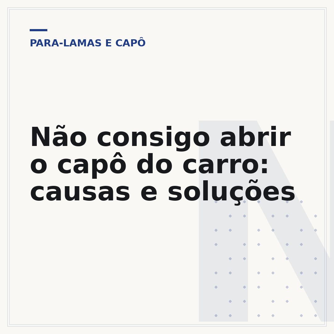 Não consigo abrir o capô do carro: causas e soluções
