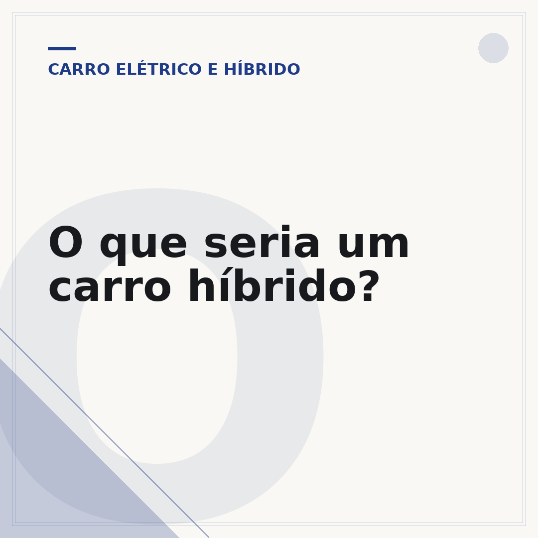 O que seria um carro híbrido?