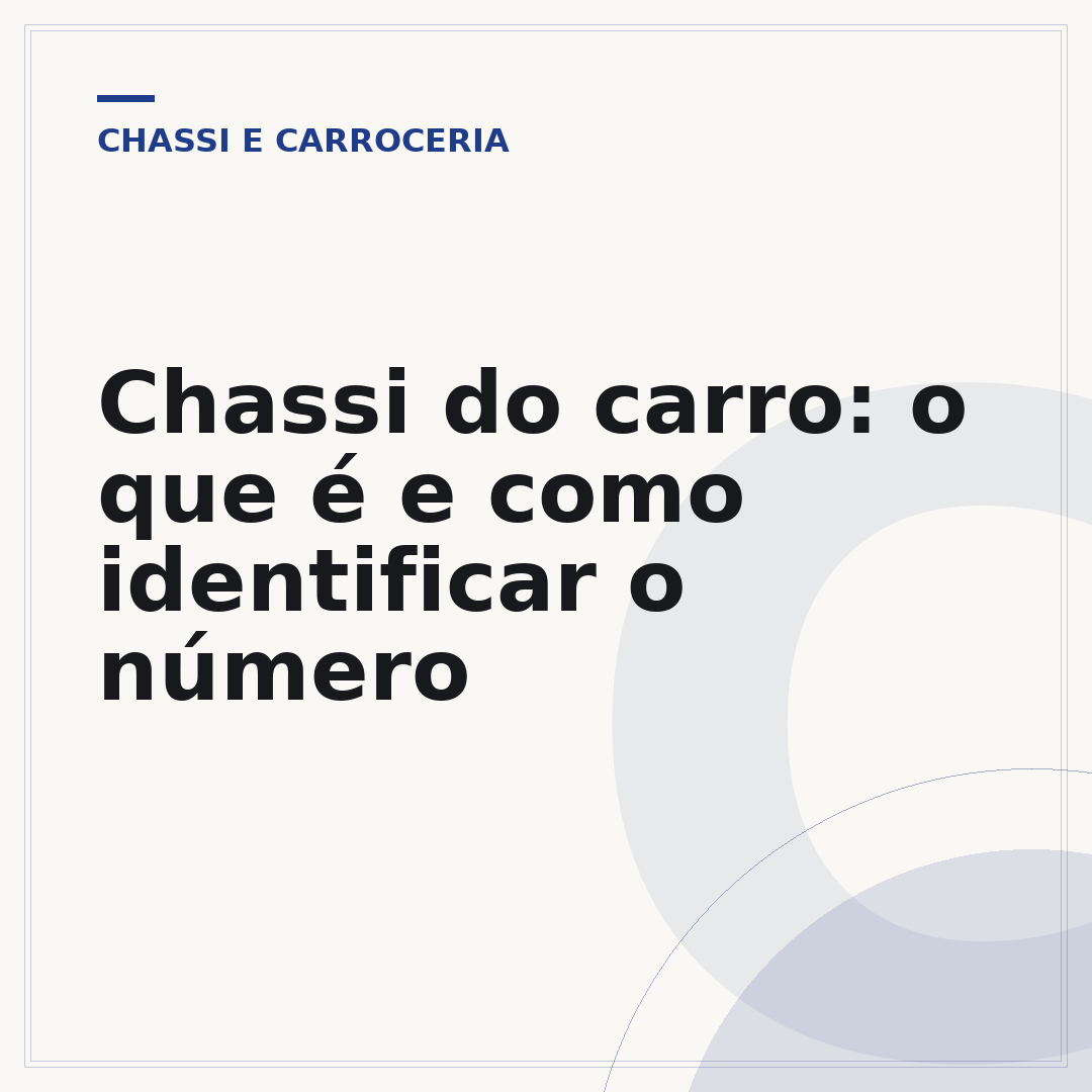 Chassi do carro: o que é e como identificar o número