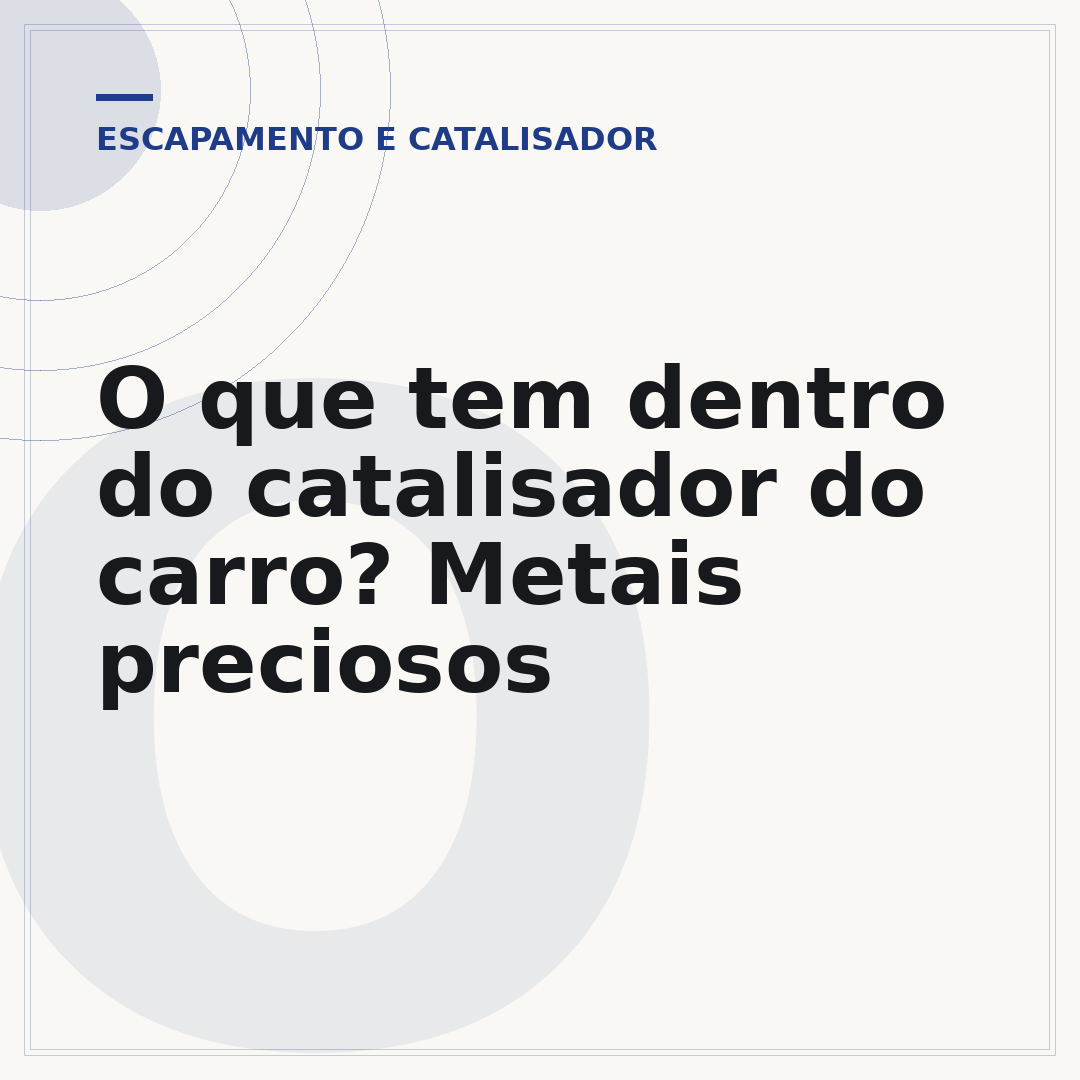 O que tem dentro do catalisador do carro? Metais preciosos
