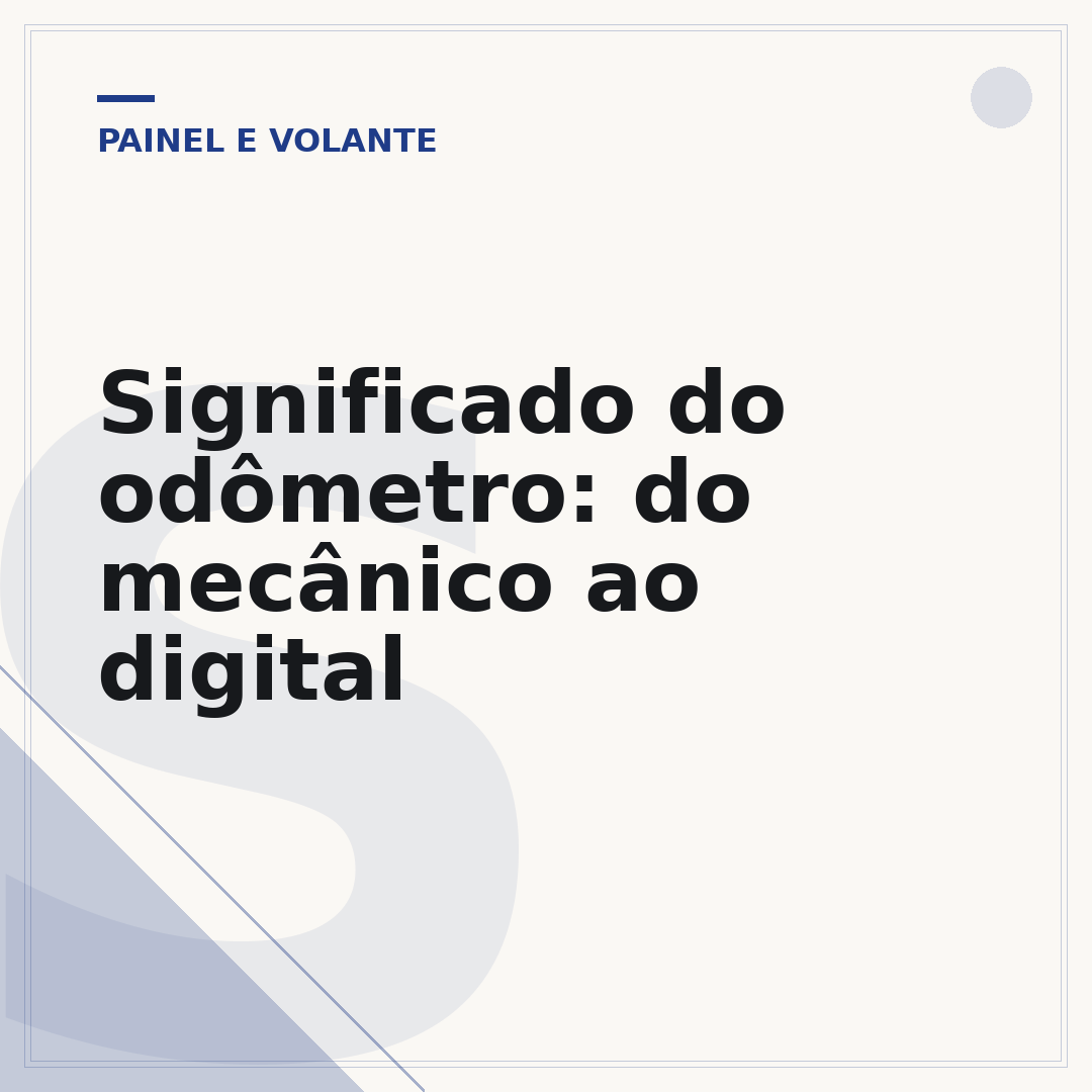Significado do odômetro: do mecânico ao digital