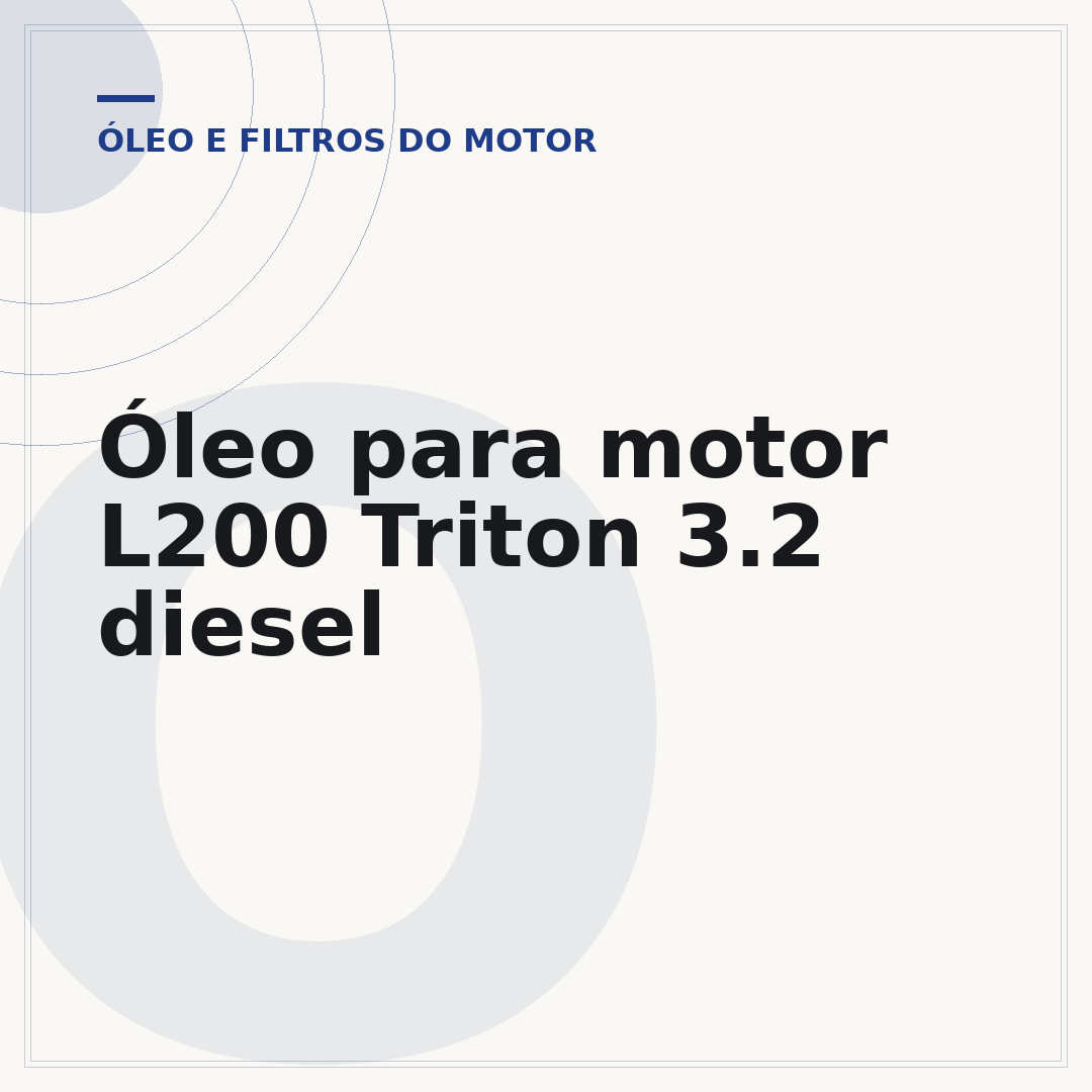Óleo para motor L200 Triton 3.2 diesel