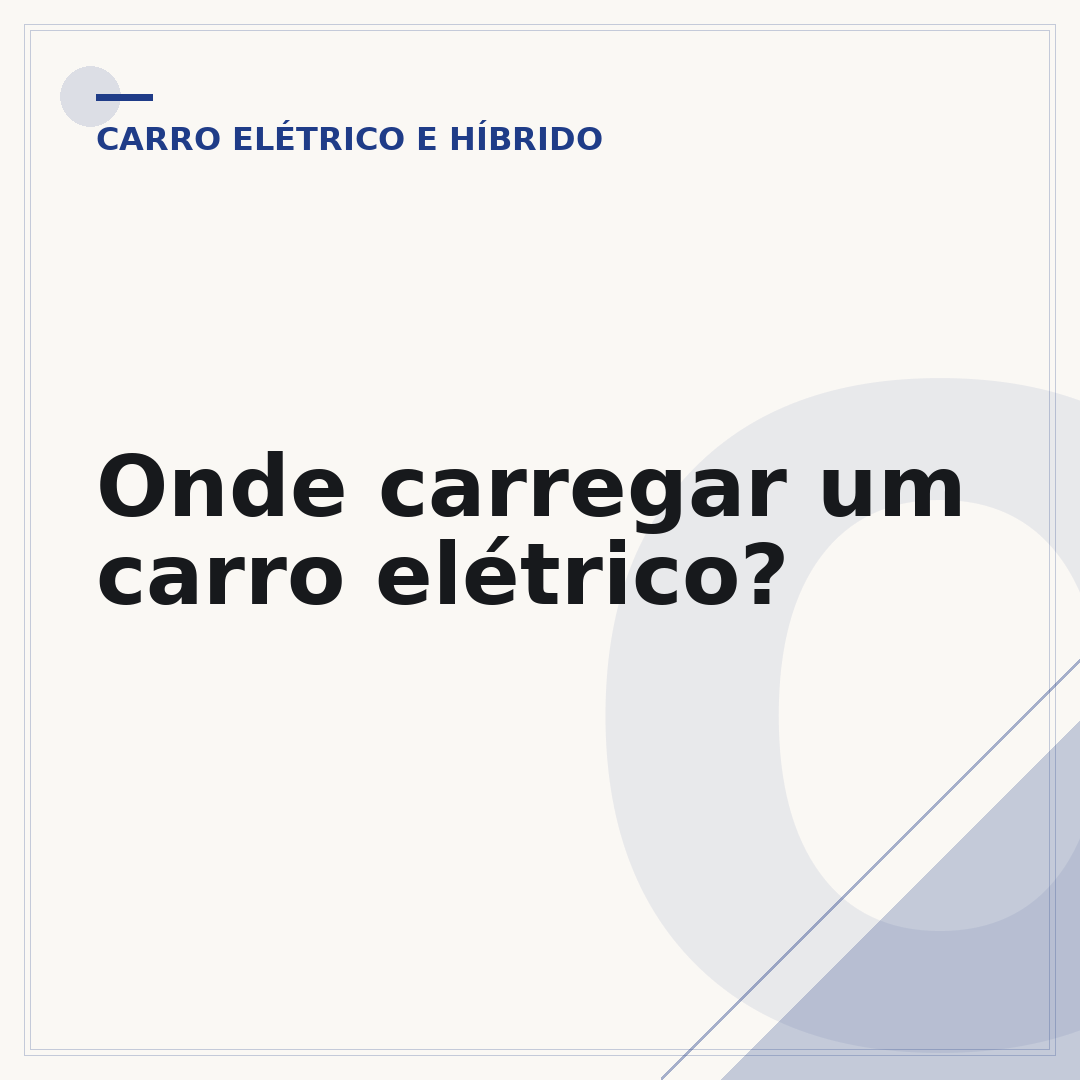 Onde carregar um carro elétrico?