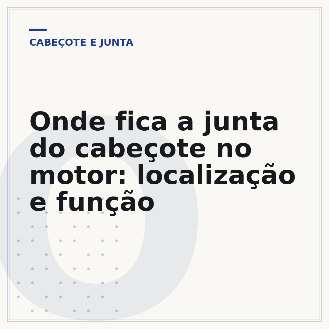 Onde fica a junta do cabeçote no motor: localização e função