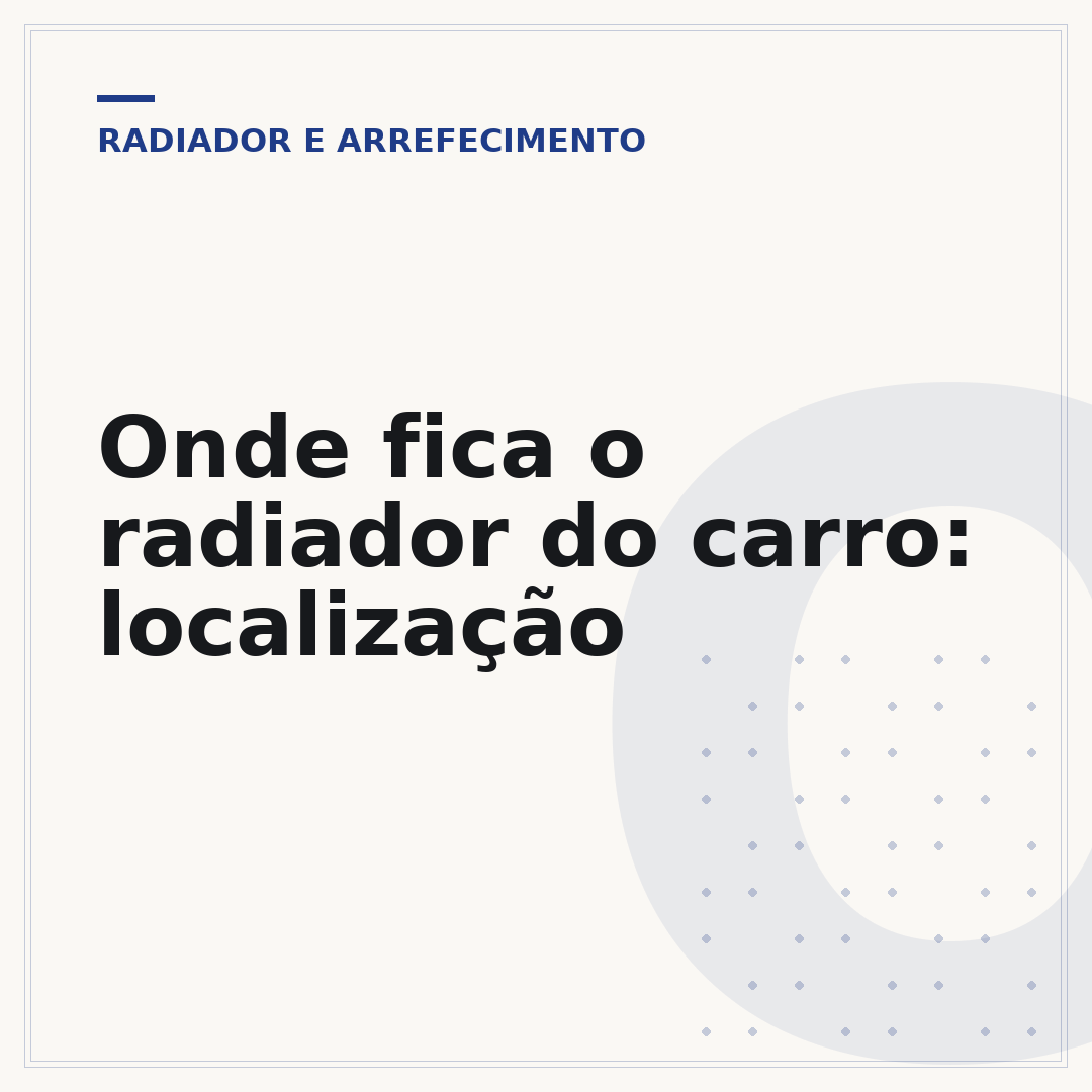 Onde fica o radiador do carro: localização