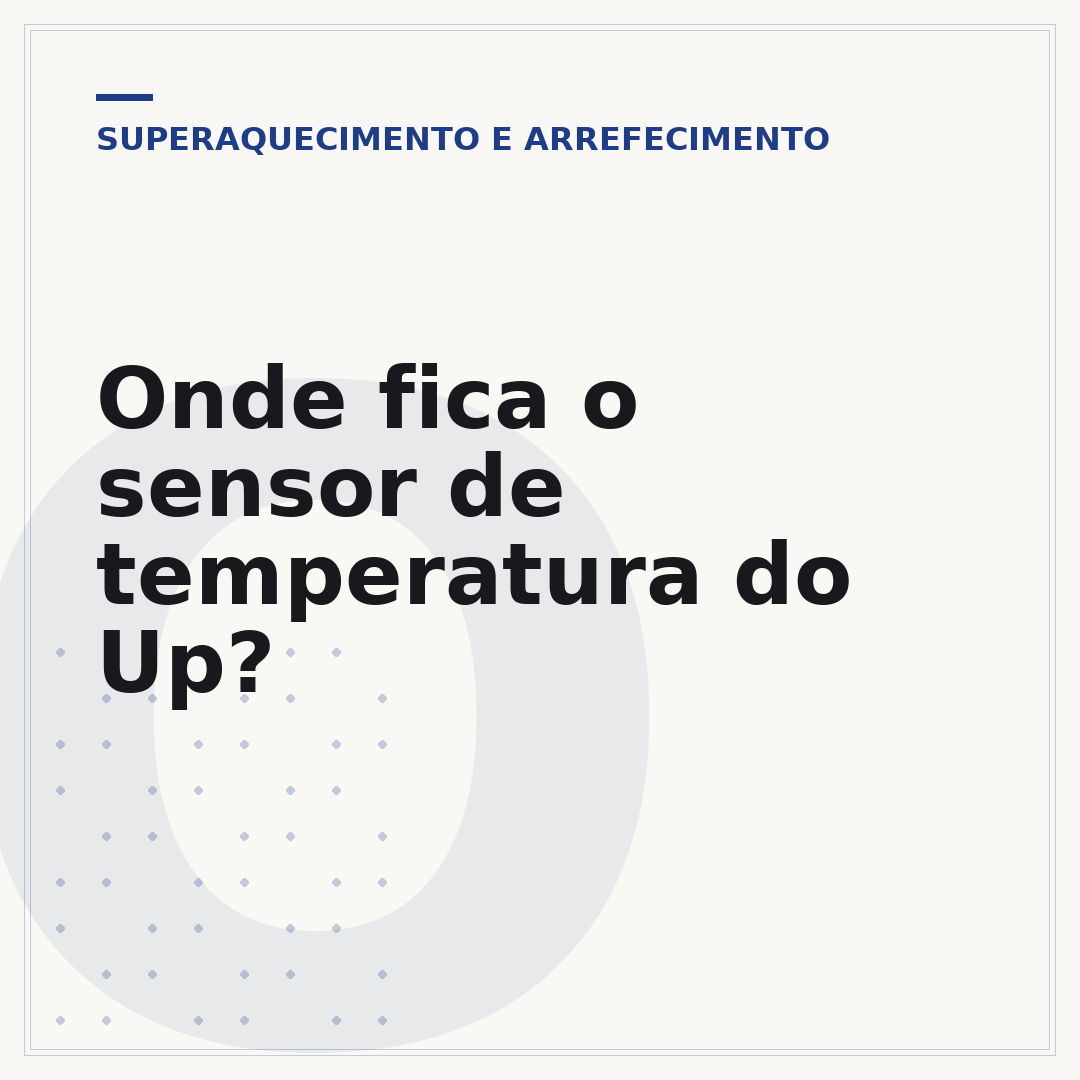 Onde fica o sensor de temperatura do Up?
