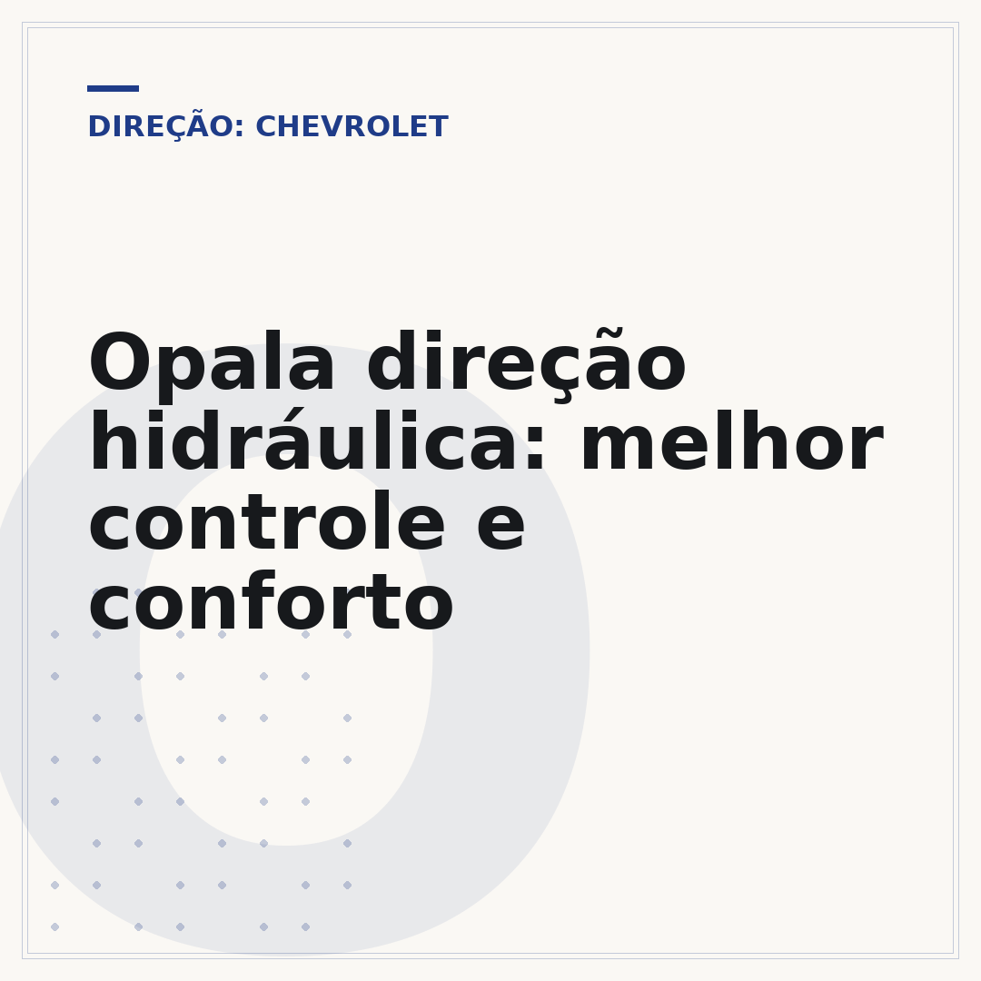 Opala direção hidráulica: melhor controle e conforto
