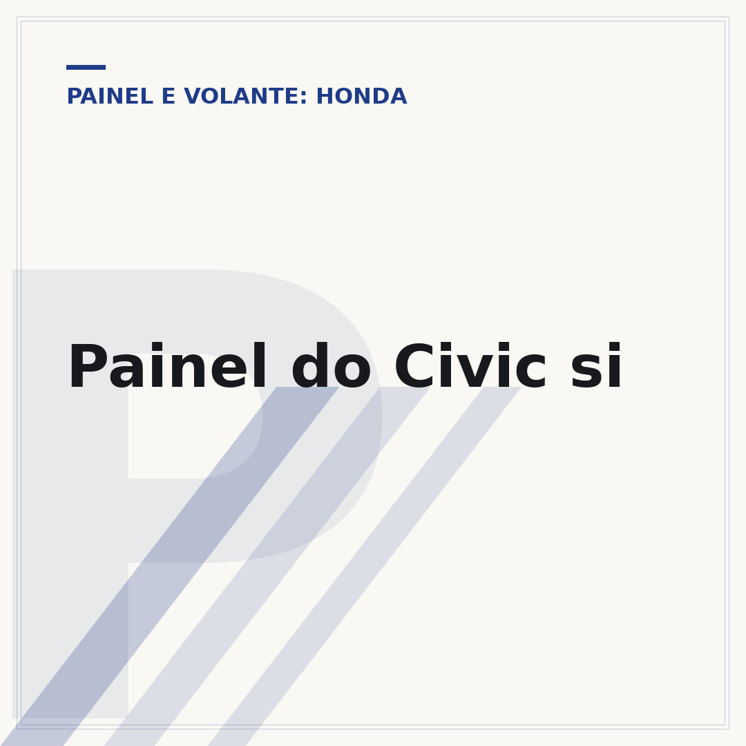 Painel do Civic si