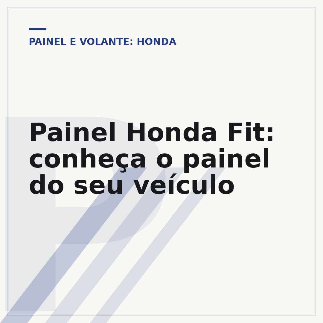 Painel Honda Fit: conheça o painel do seu veículo