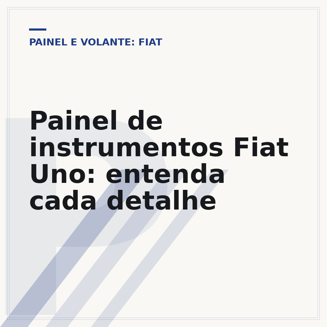Painel de instrumentos Fiat Uno: entenda cada detalhe