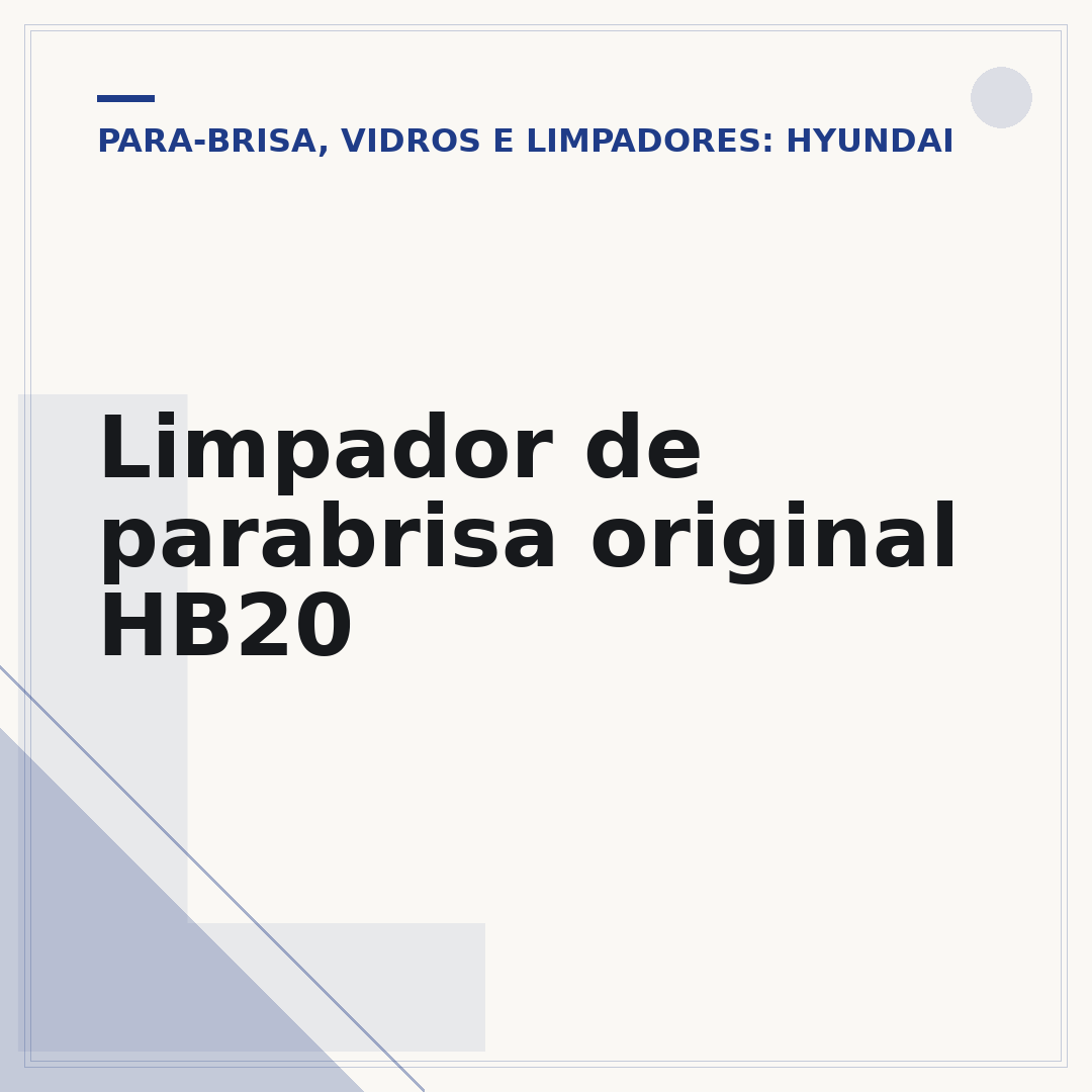 Limpador de parabrisa original HB20
