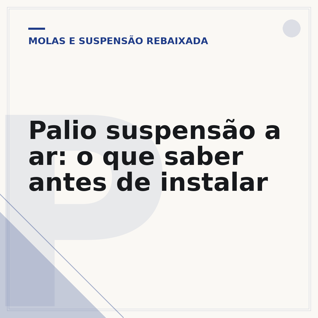 Palio suspensão a ar: o que saber antes de instalar