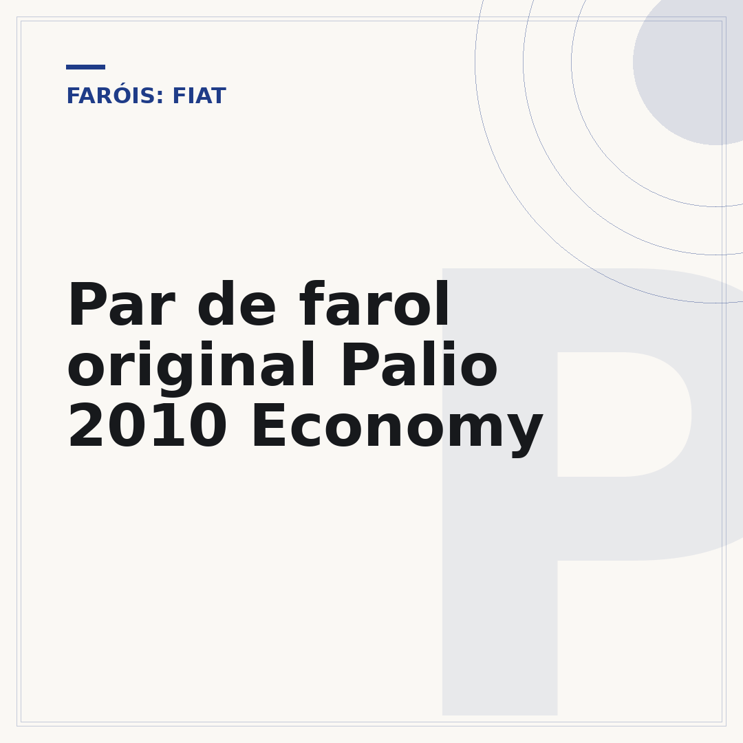 Par de farol original Palio 2010 Economy