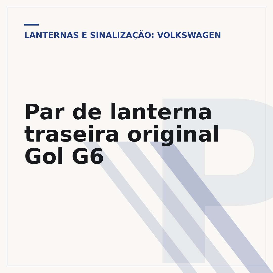 Par de lanterna traseira original Gol G6