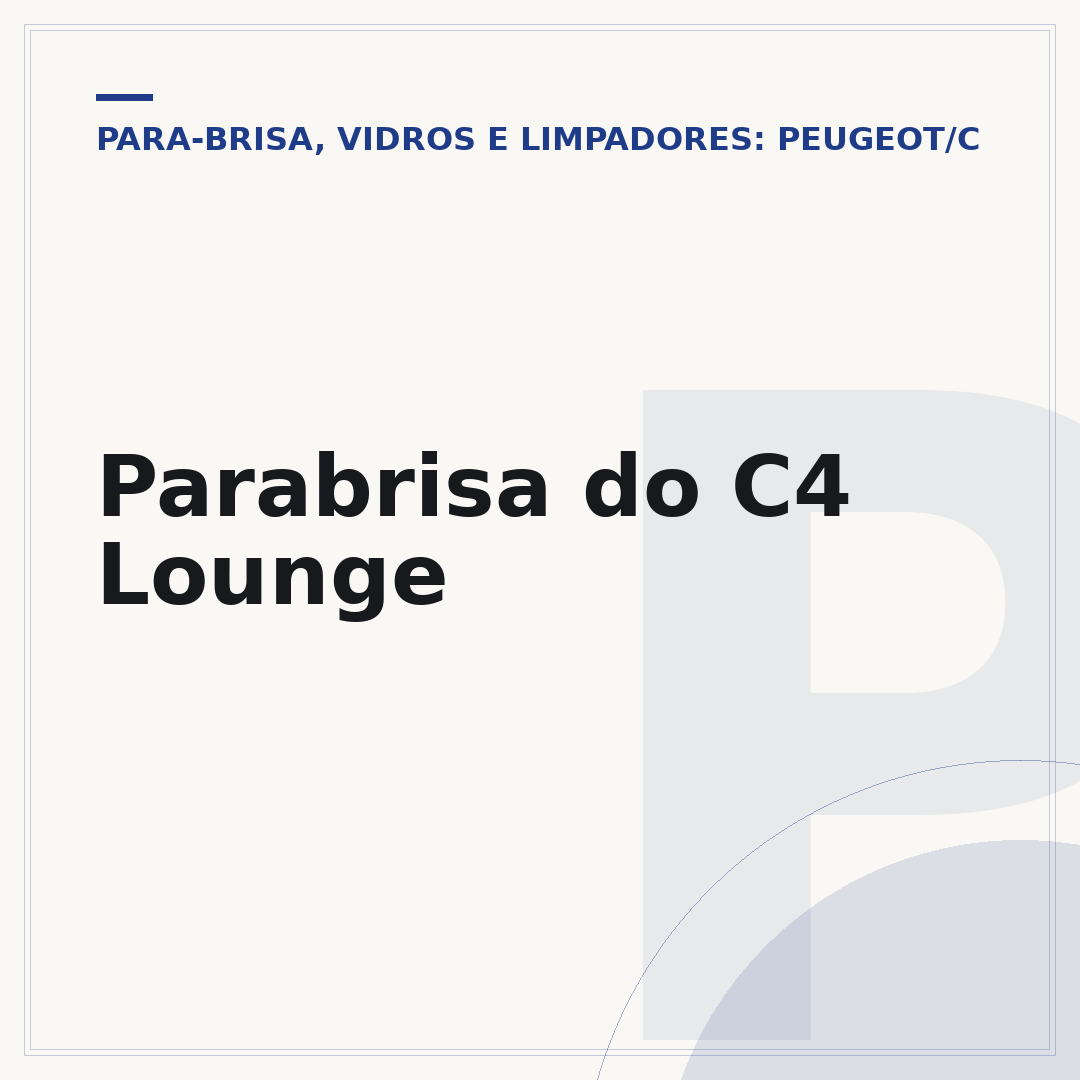 Parabrisa do C4 Lounge
