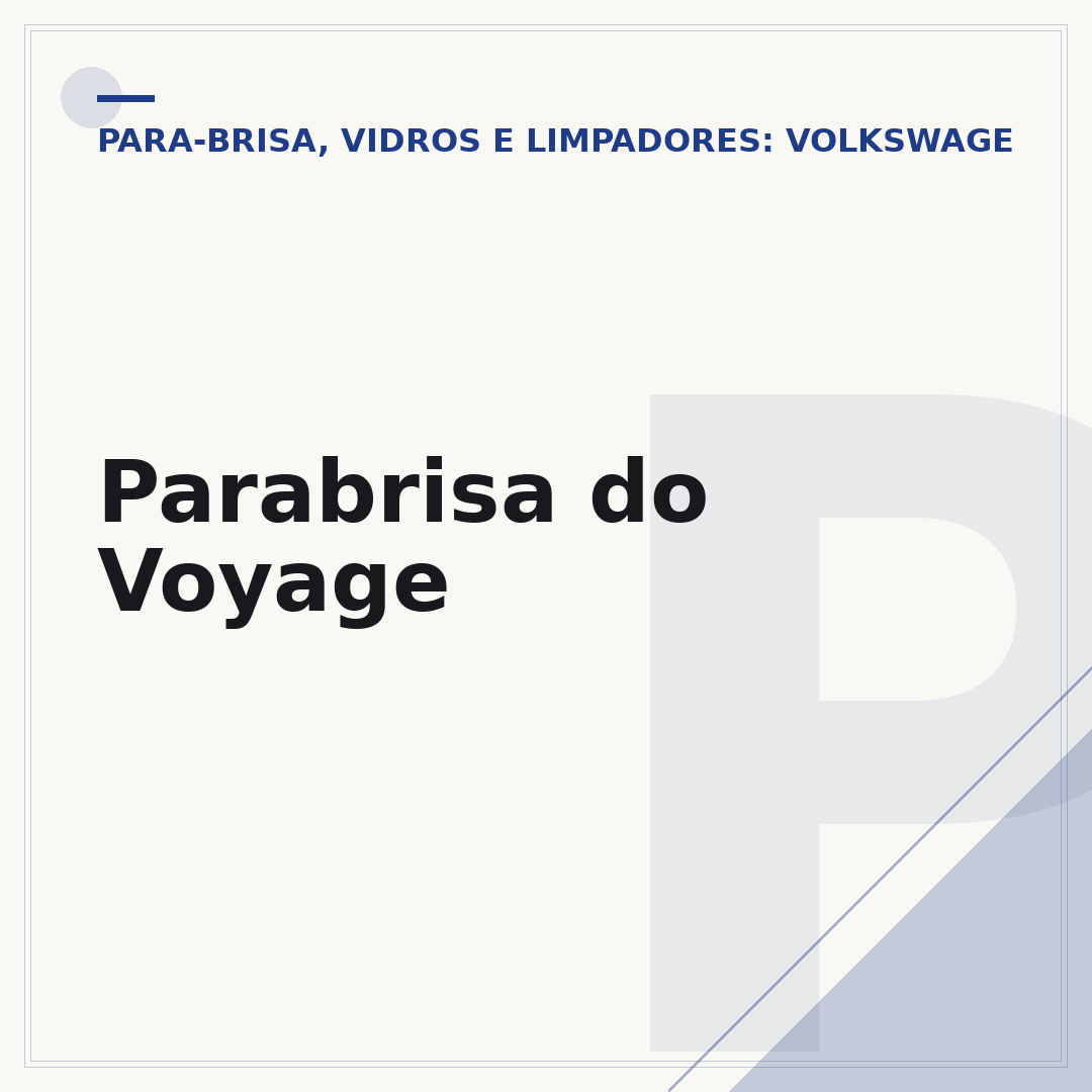 Parabrisa do Voyage