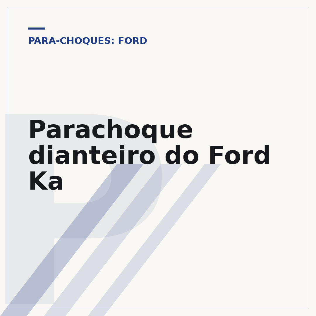 Parachoque dianteiro do Ford Ka