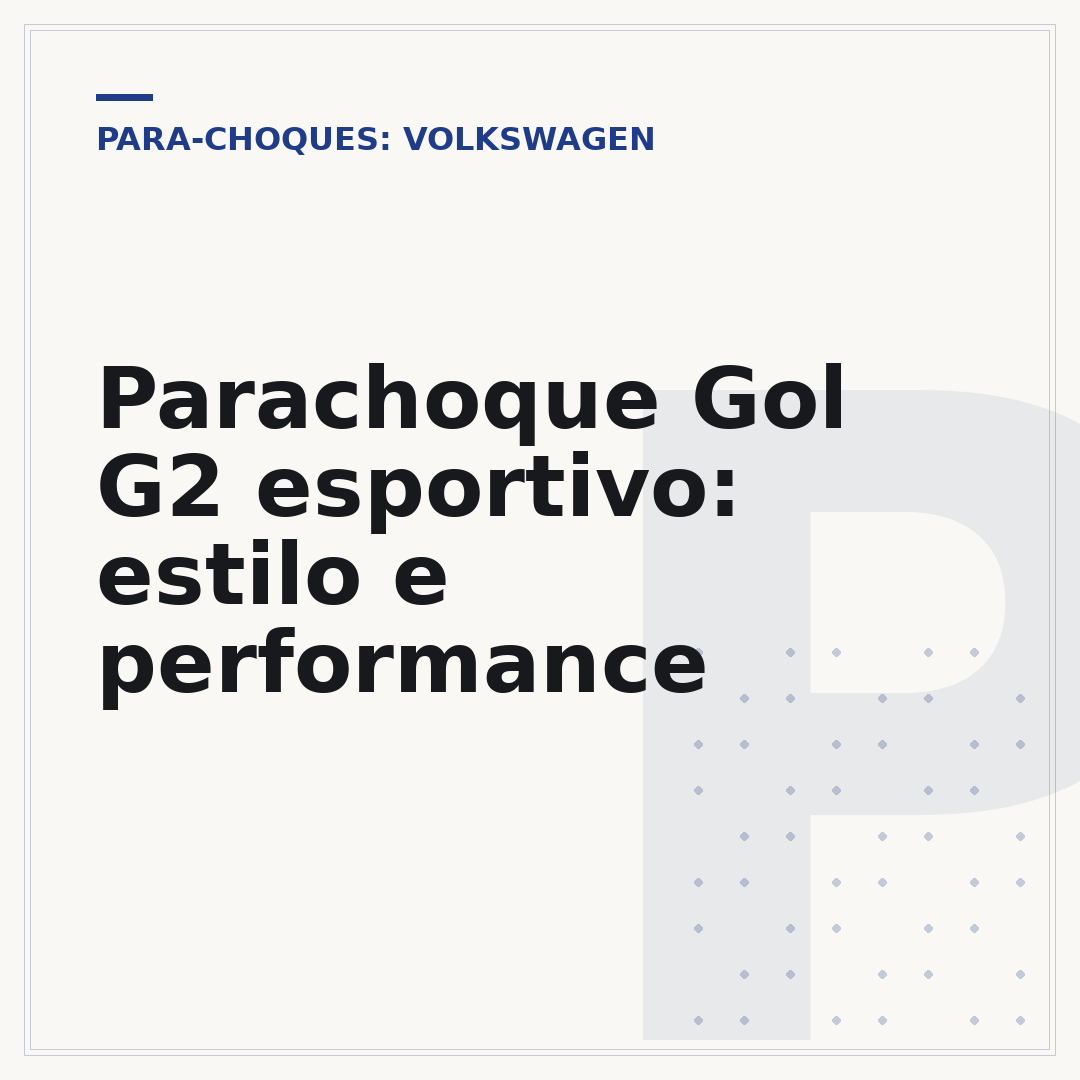 Parachoque Gol G2 esportivo: estilo e performance