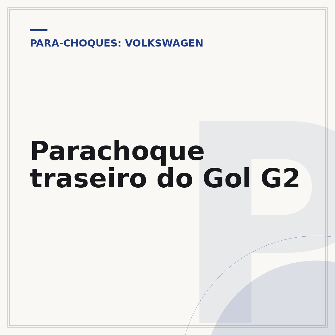 Parachoque traseiro do Gol G2