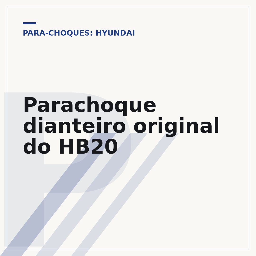Parachoque dianteiro original do HB20