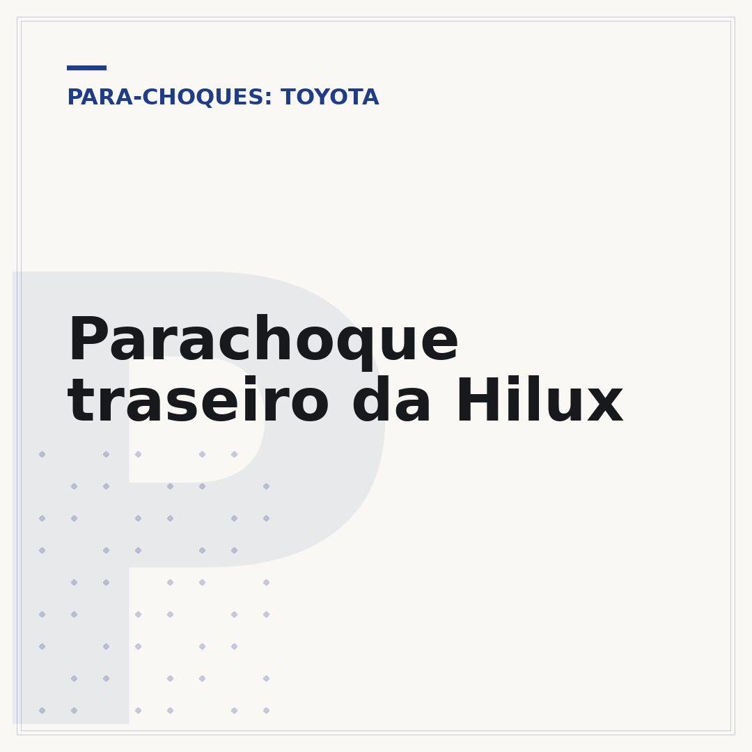 Parachoque traseiro da Hilux