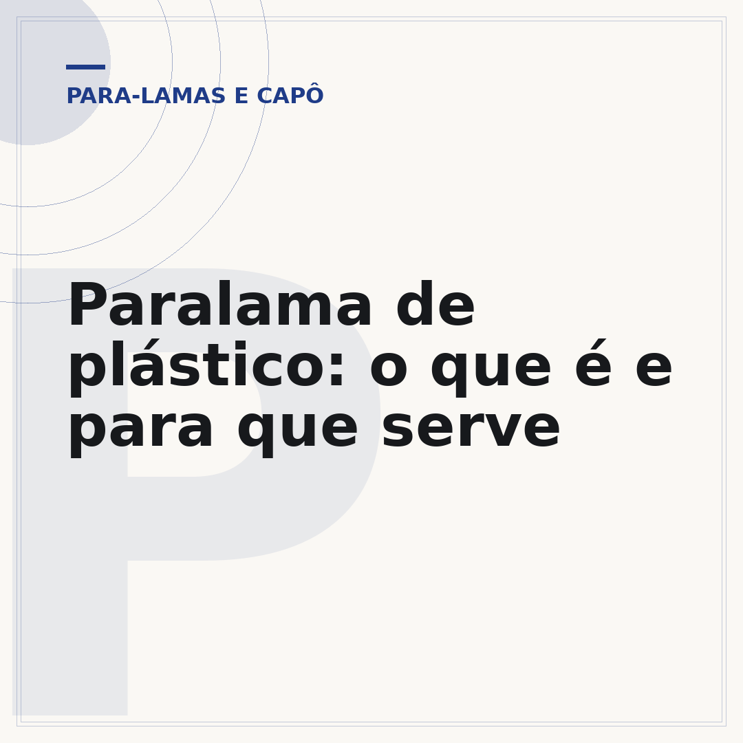 Paralama de plástico: o que é e para que serve