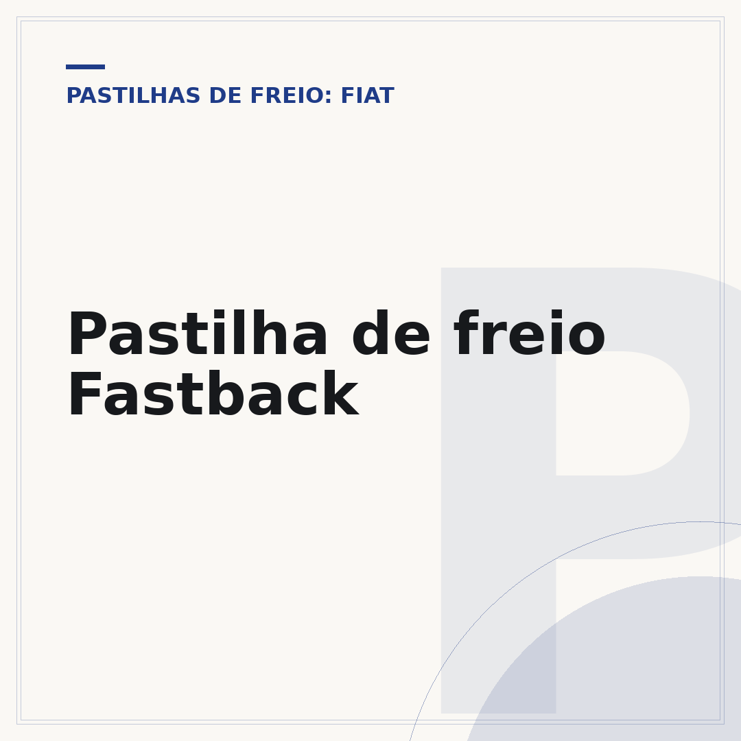 Pastilha de freio Fastback