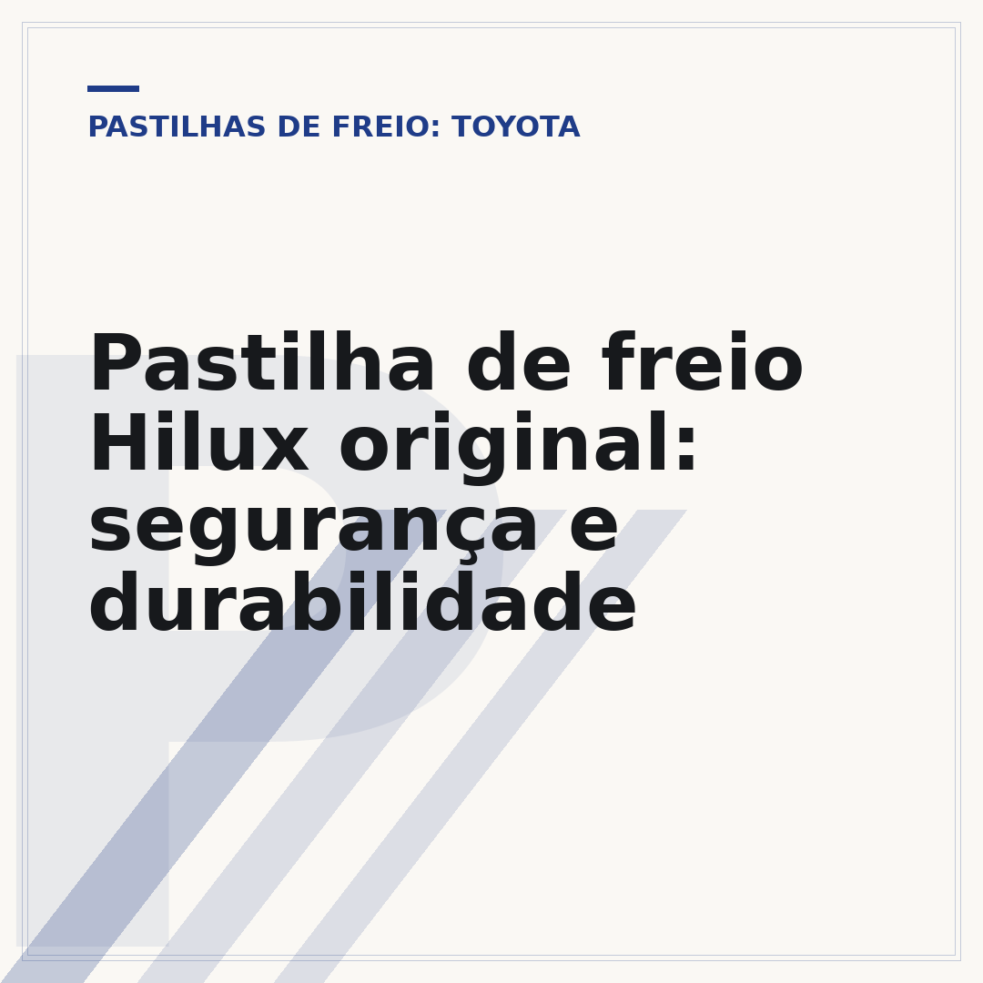 Pastilha de freio Hilux original: segurança e durabilidade
