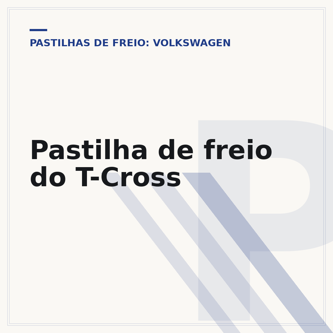 Pastilha de freio do T-Cross