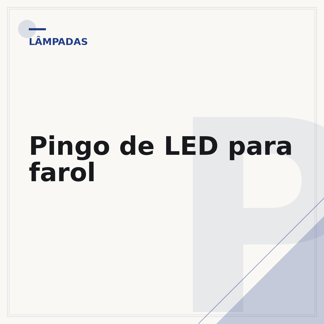 Pingo de LED para farol