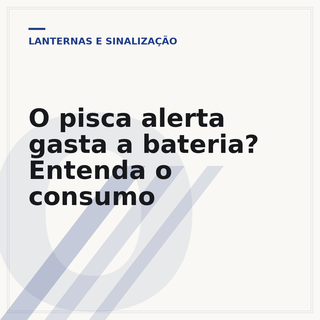 O pisca alerta gasta a bateria? Entenda o consumo