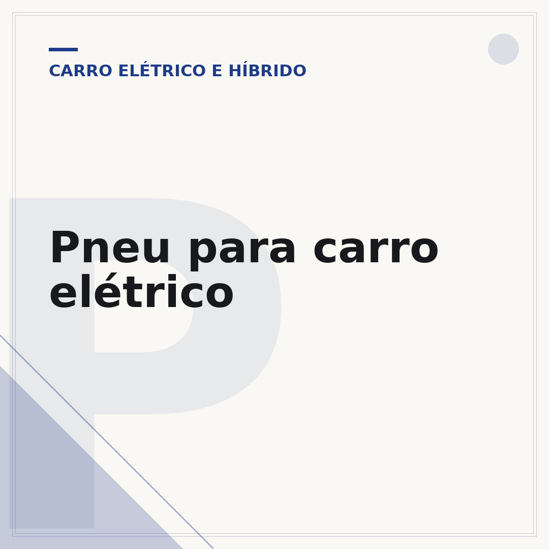 Pneu para carro elétrico