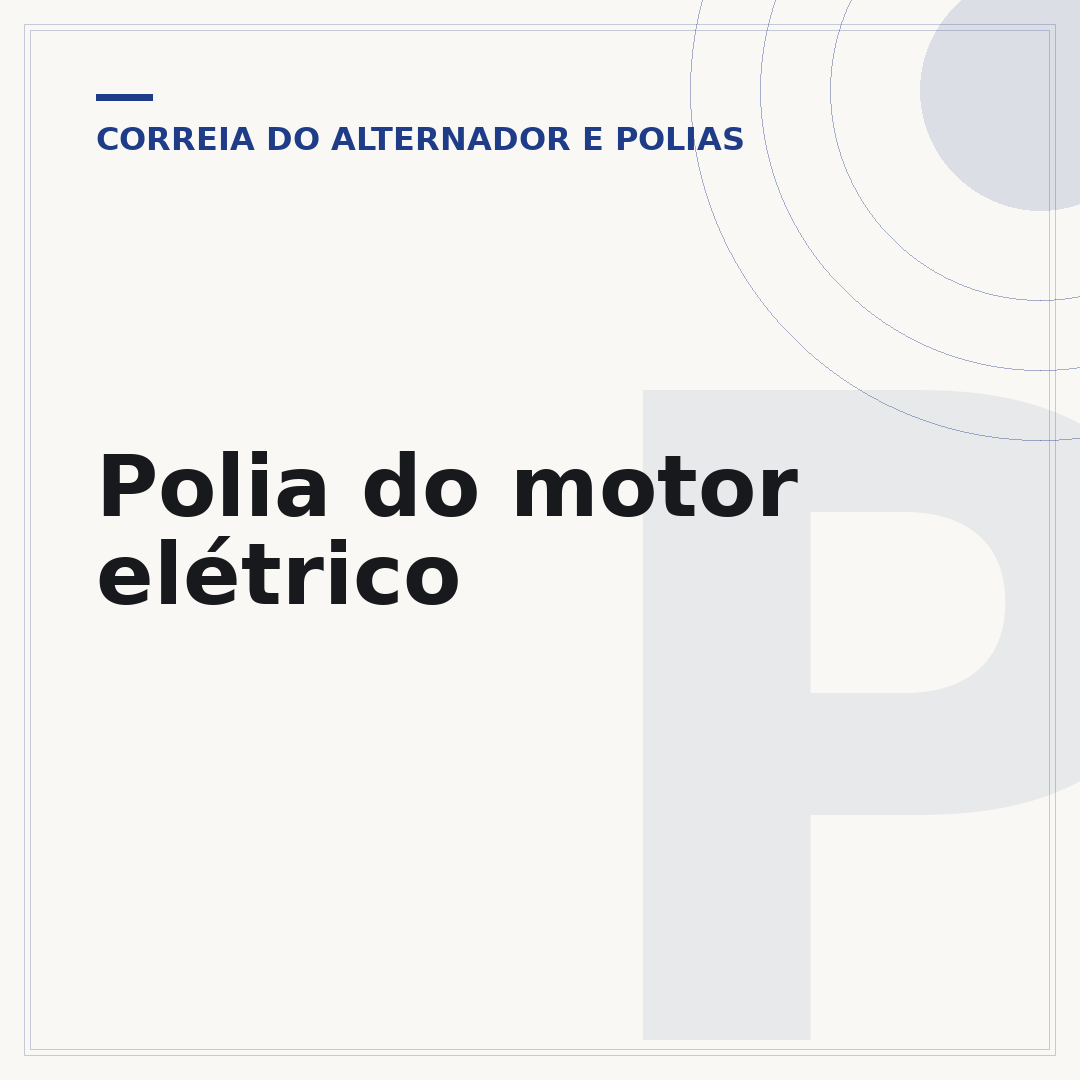 Polia do motor elétrico