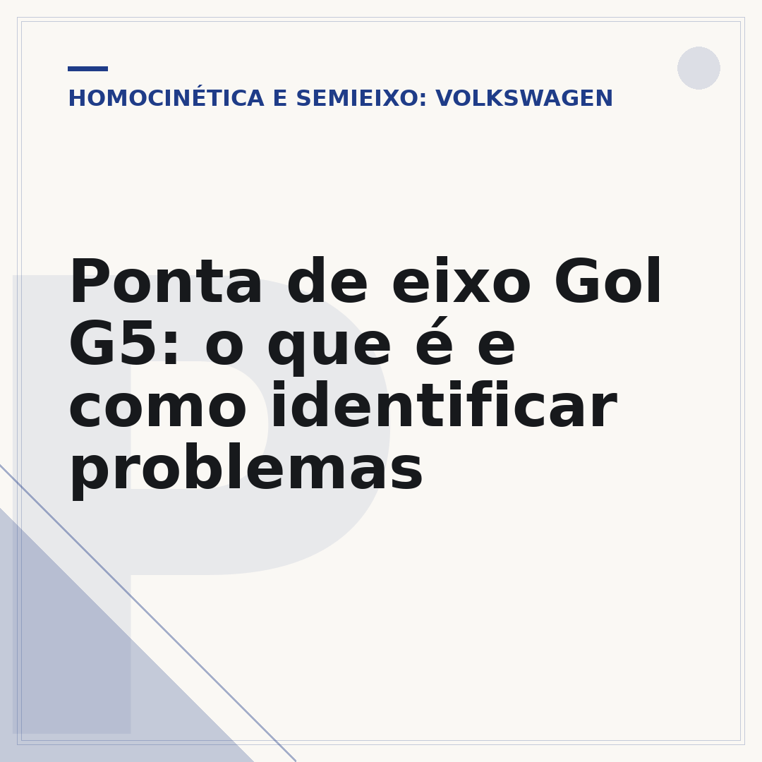Ponta de eixo Gol G5: o que é e como identificar problemas
