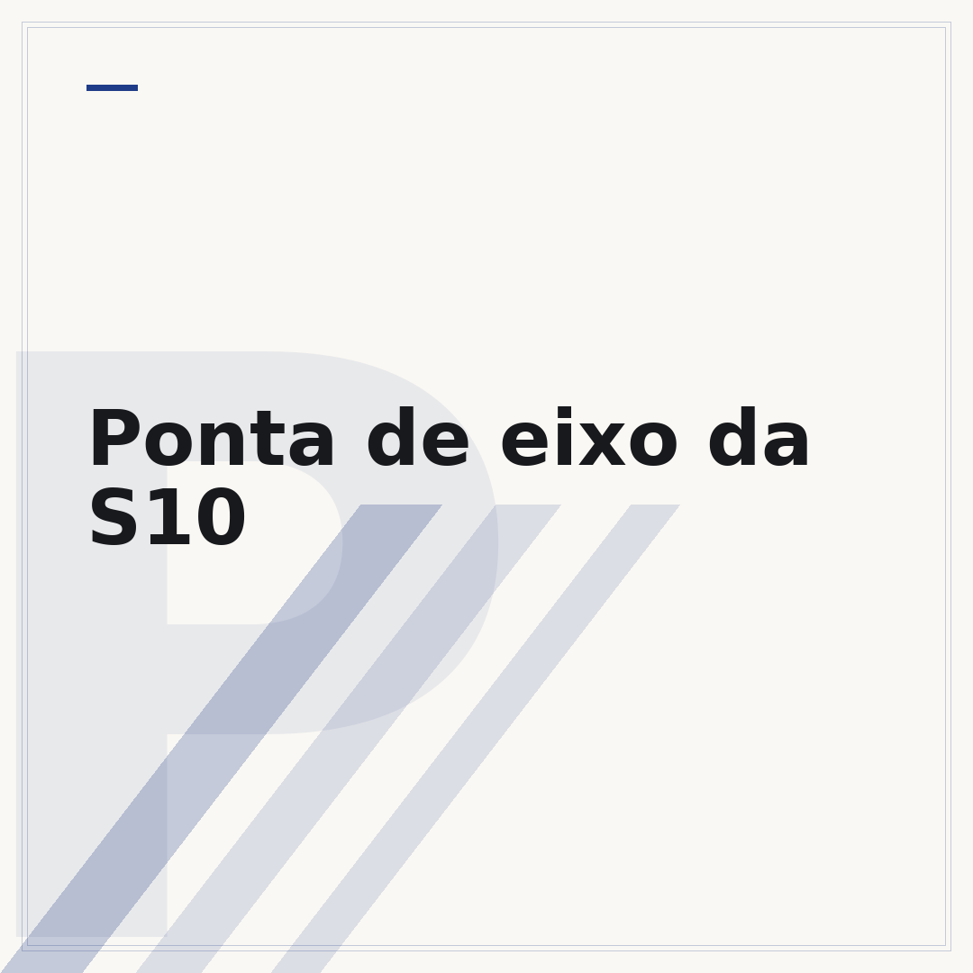 Ponta de eixo da S10