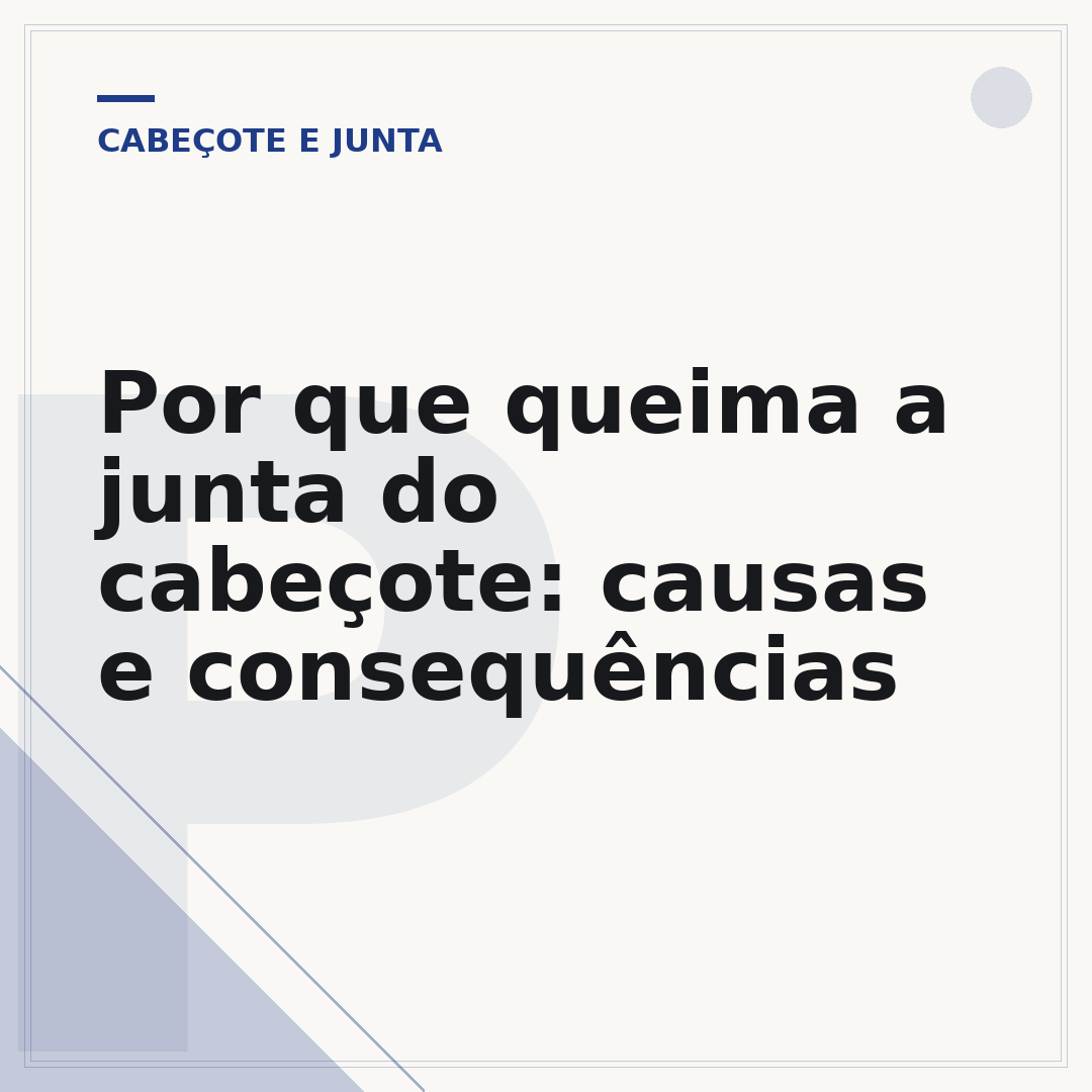 Por que queima a junta do cabeçote: causas e consequências